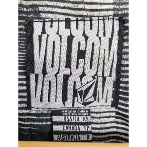 Volcom Womens Out Of Bounds Peacoat XS Wool Blend Brown - Picture 4 of 7